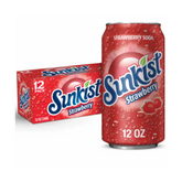 Sunkist Strawberry Soda 12 fl oz cans 12 pack - Soda